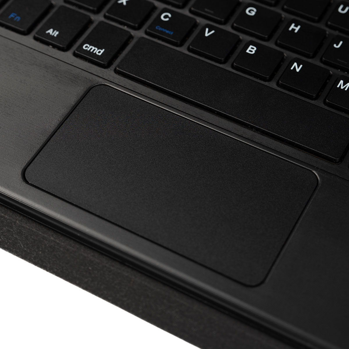 Apple iPad Air 11 2024 Zore Border Keyboard Bluetooh Bağlantılı Standlı Klavyeli Tablet Kılıfı Siyah