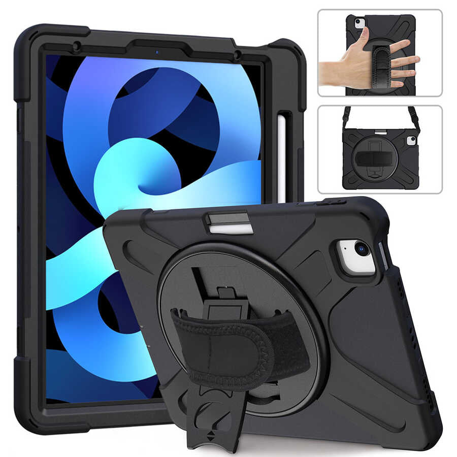 Apple iPad Air 11 2024 Zore Defender Tablet Silikon Siyah