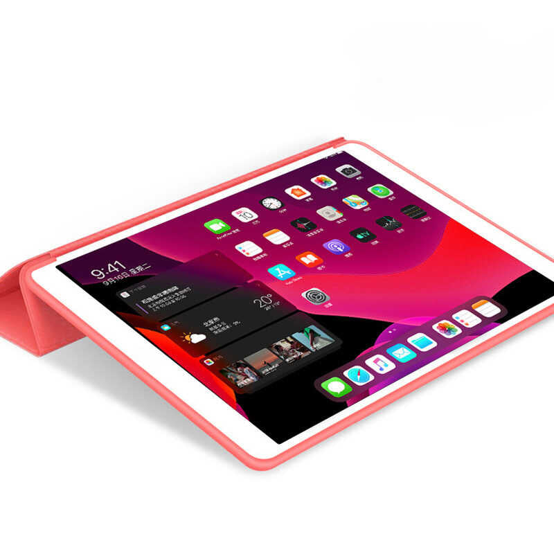 Apple iPad Air 11 2024 Zore Orjinal Standlı Kılıf Kırmızı