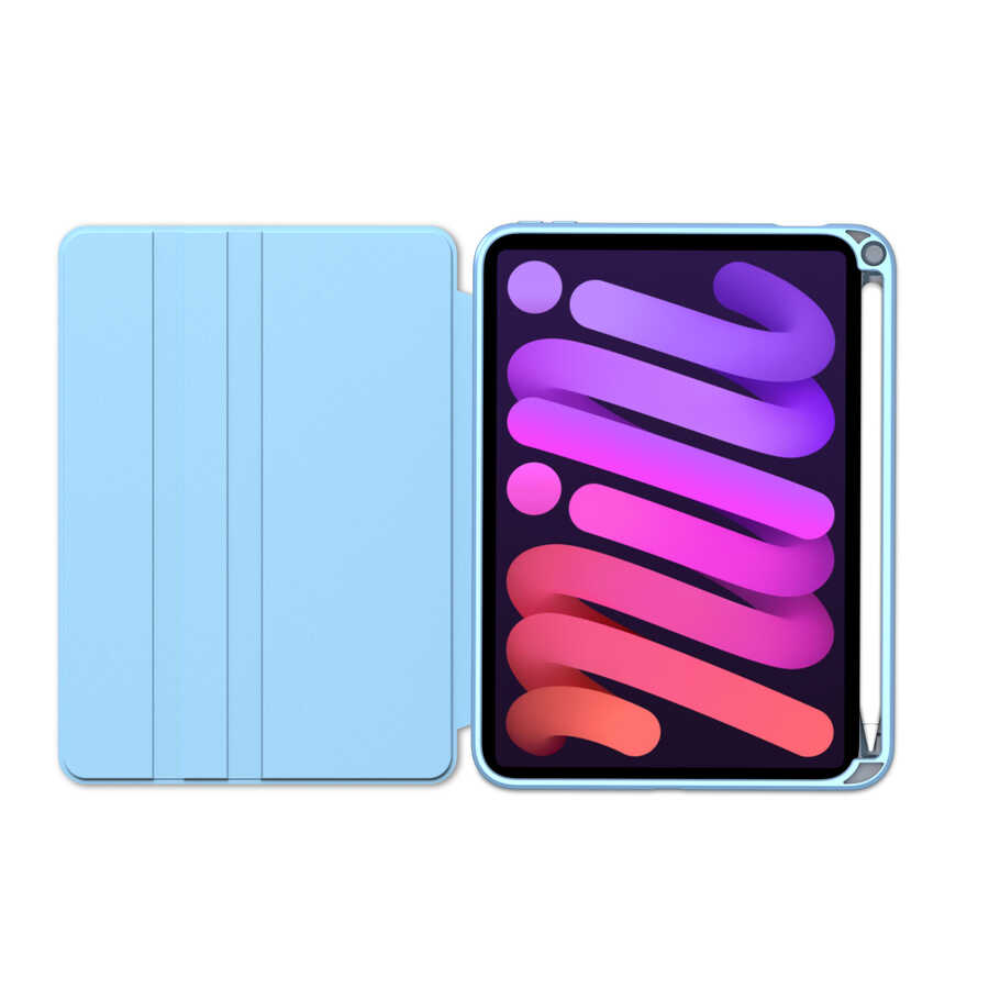 Apple iPad Mini 2021 (6.Nesil) Kılıf Zore Nayn Dönebilen Standlı Kılıf Siyah
