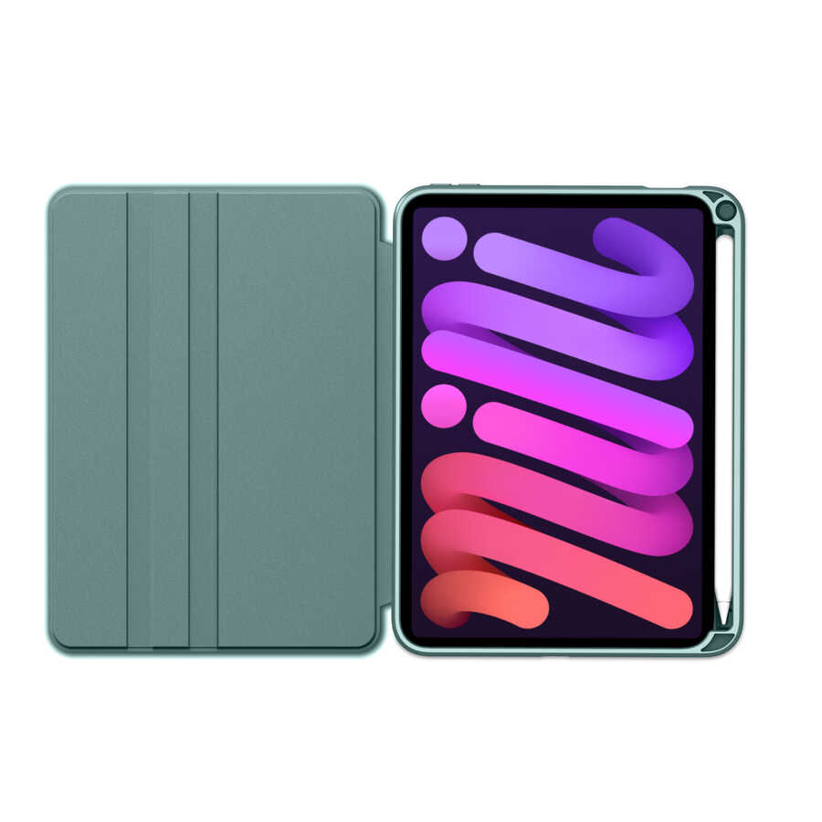 Apple iPad Mini 2021 (6.Nesil) Kılıf Zore Nayn Dönebilen Standlı Kılıf Mavi Açık