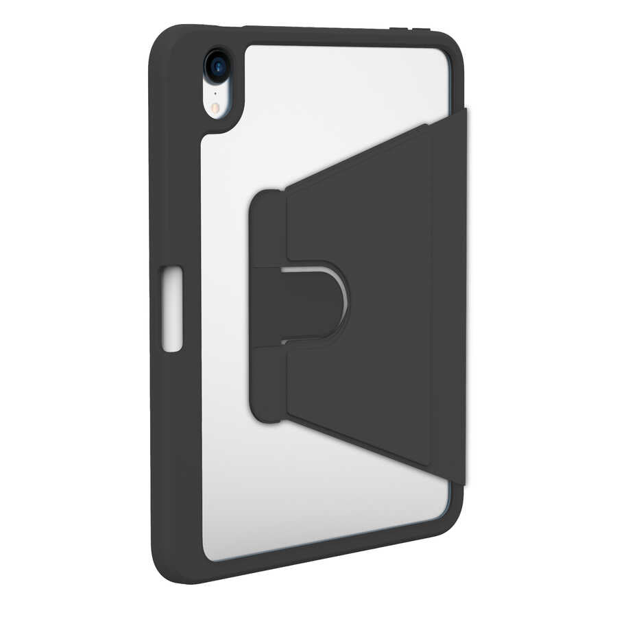 Apple iPad Mini 2021 (6.Nesil) Kılıf Zore Nayn Dönebilen Standlı Kılıf Siyah