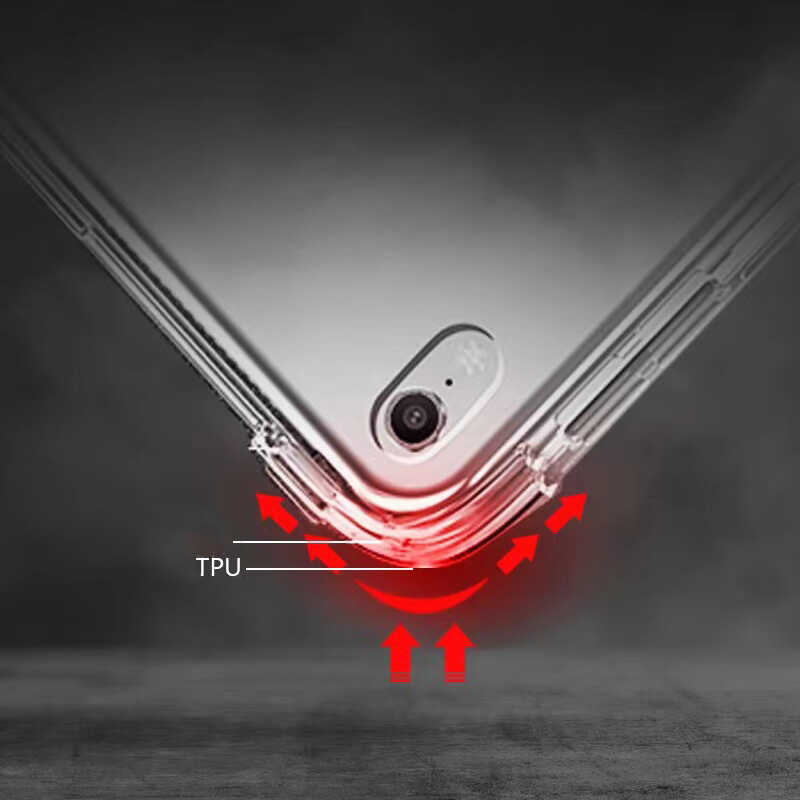 Apple iPad Mini 2021 (6.Nesil) Kılıf Zore Tablet Nitro Anti Shock Silikon Kapak Renksiz