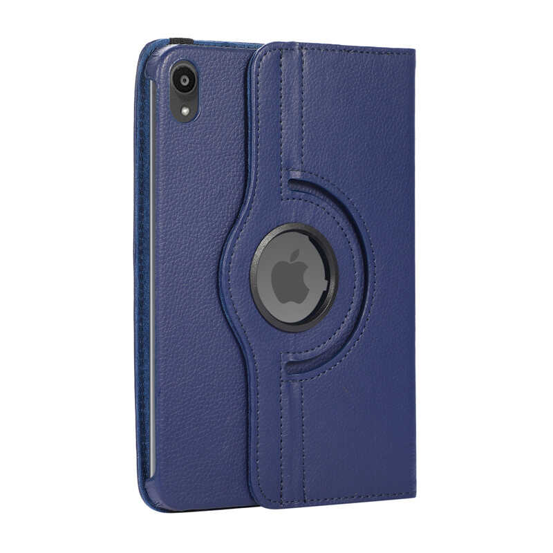 Apple iPad Mini 2021 (6.Nesil) Zore Dönebilen Standlı Kılıf Lacivert