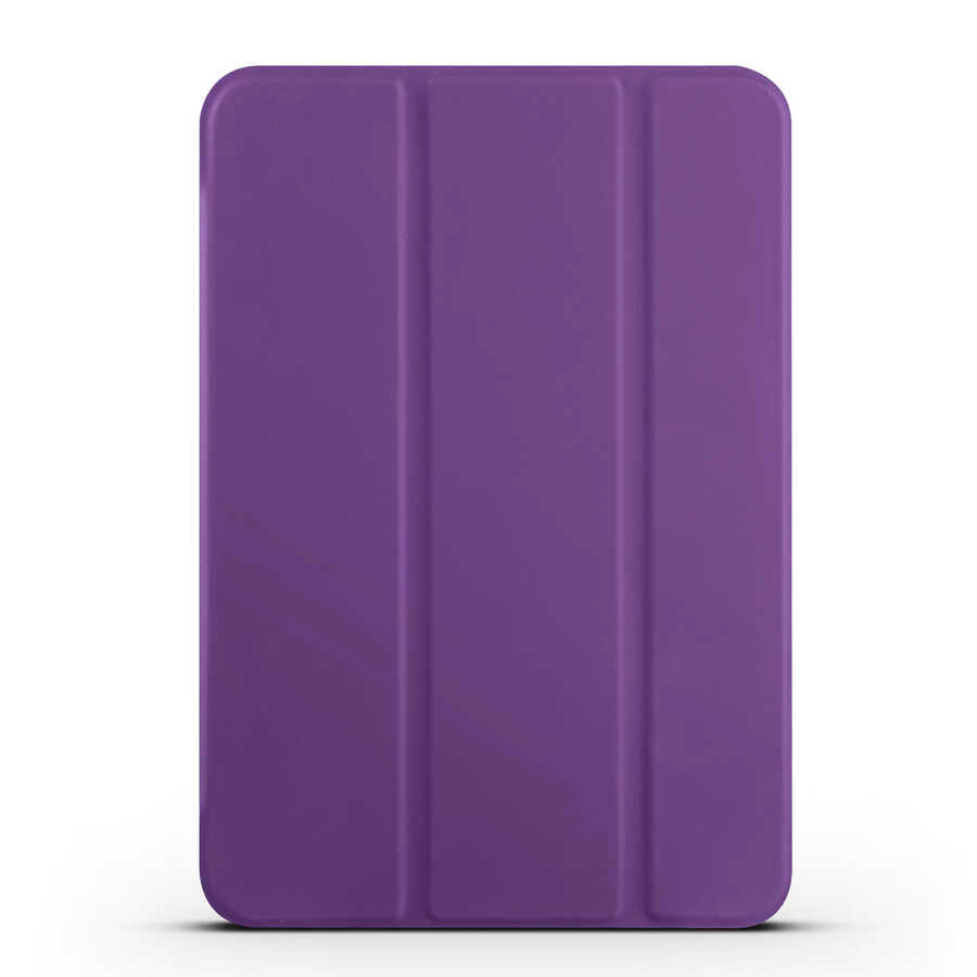 Apple iPad Mini 2021 (6.Nesil) Zore Smart Cover Standlı 1-1 Kılıf Mor