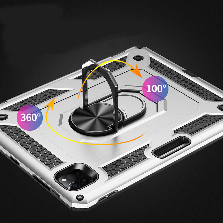 Apple iPad Pro 11 2022 M2 Kılıf Zore Tablet Vega Kapak Siyah