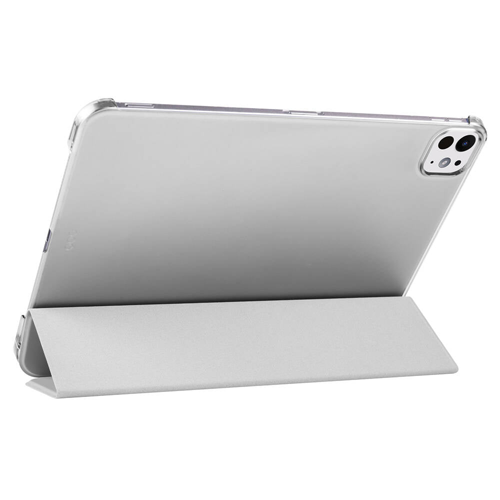 Apple iPad Pro 11 2024 Zore Smart Cover Kalem Bölmeli Standlı 1-1 Kılıf Lila