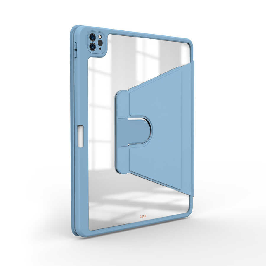 Apple iPad Pro 12.9 2020 (4.Nesil) Kılıf Zore Nayn Dönebilen Standlı Kılıf Siyah