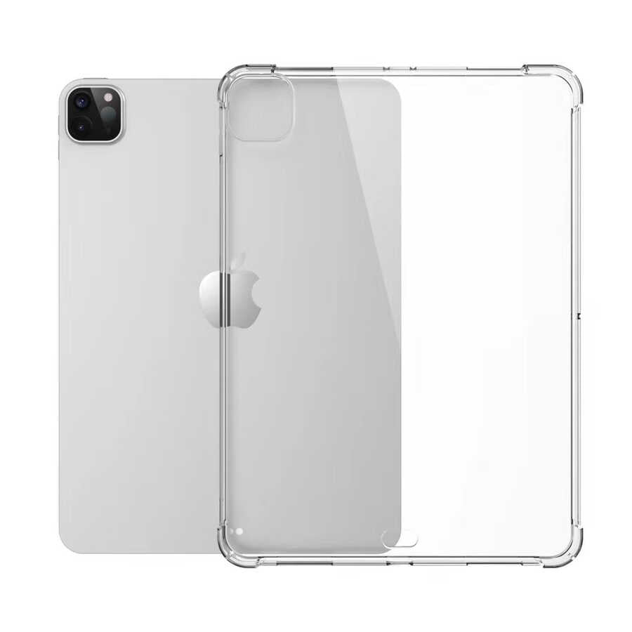 Apple iPad Pro 12.9 2020 (4.Nesil) Kılıf Zore Tablet Nitro Anti Shock Silikon Kapak Renksiz