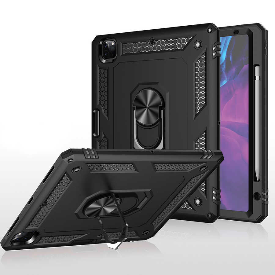 Apple iPad Pro 12.9 2020 (4.Nesil) Kılıf Zore Tablet Vega Kapak Mavi