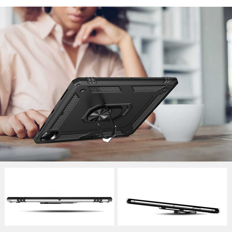 Apple iPad Pro 12.9 2020 (4.Nesil) Kılıf Zore Tablet Vega Kapak Kırmızı