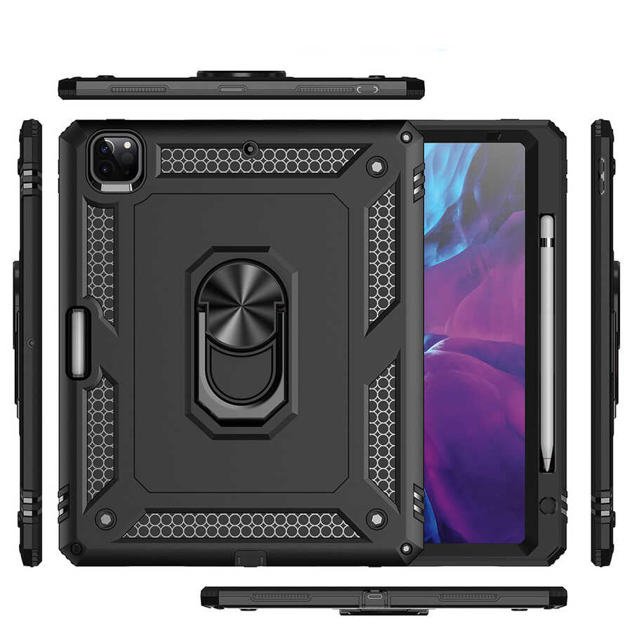 Apple iPad Pro 12.9 2020 (4.Nesil) Kılıf Zore Tablet Vega Kapak Kırmızı