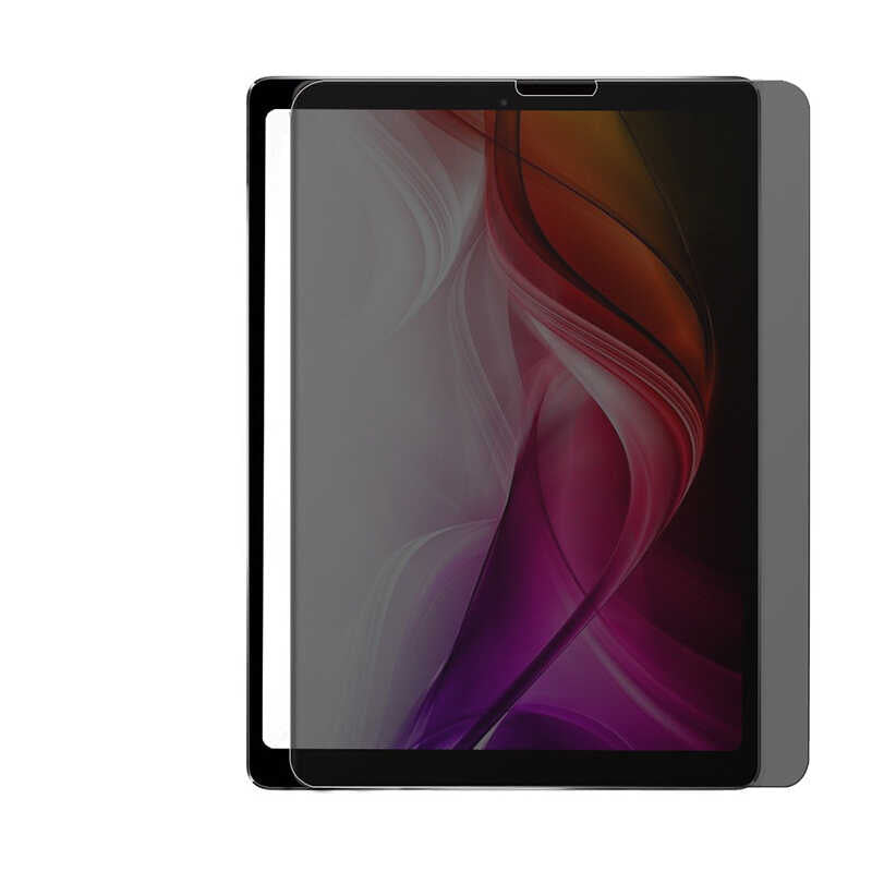 Apple iPad Pro 12.9 2022 M2 Zore Tablet Privacy Temperli Cam Ekran Koruyucu Siyah