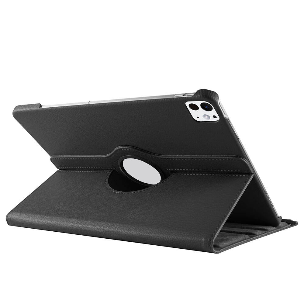 Apple iPad Pro 13 2024 Zore Dönebilen Standlı Kılıf Mor