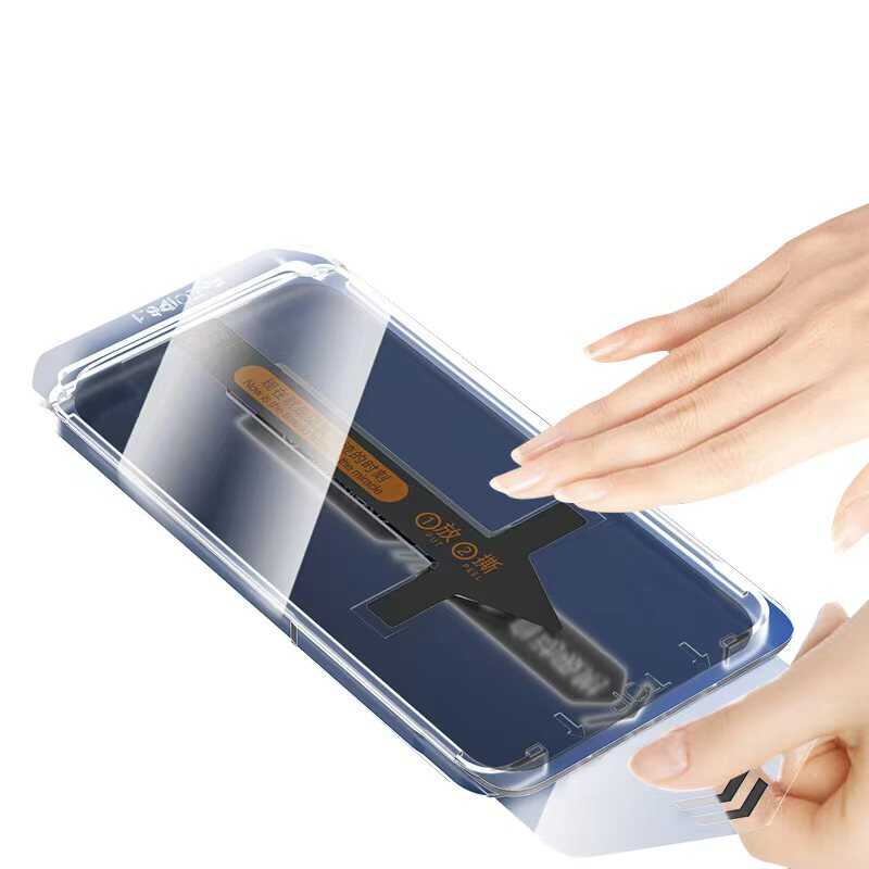 Apple iPhone 11 Hayalet Ekran Koruyucu Zore Süper Fast Anti-Dust Privacy Toz Önleyici Temperli Ekran Filmi Siyah