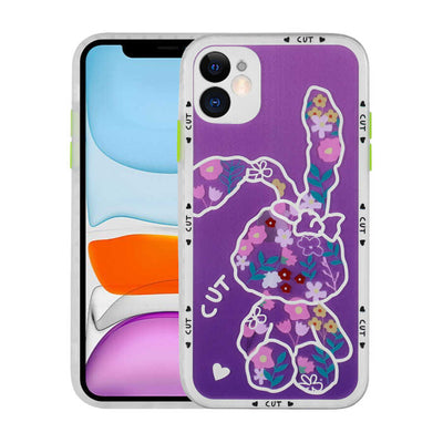 Apple iPhone 11 Kılıf Kamera Korumalı Desenli Sert Zore Hess Kapak NO6