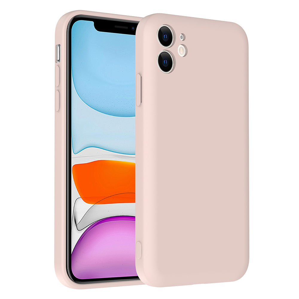 Apple iPhone 11 Kılıf Kamera Korumalı Kartlık Hazneli Zore Vitra Kapak Pembe