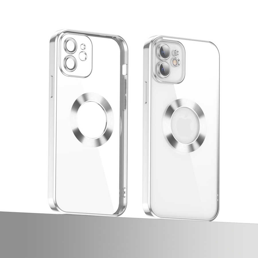 Apple iPhone 11 Kılıf Kamera Korumalı Logo Gösteren Zore Omega Kapak Kırmızı