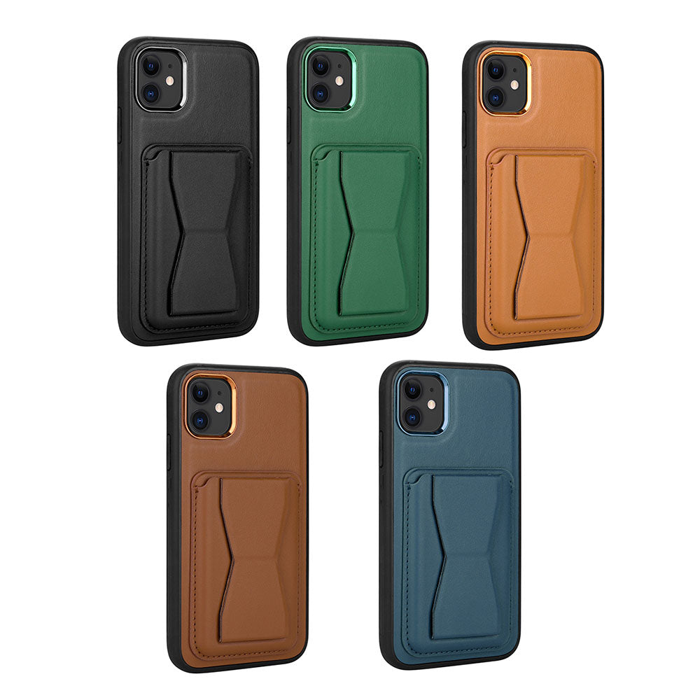 Apple iPhone 11 Kılıf Kartlıklı Standlı Pu Deri Zore Memo Kapak Lacivert