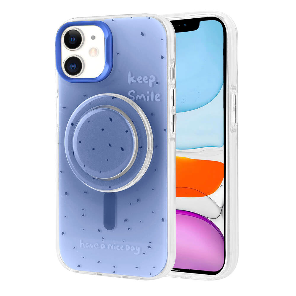 Apple iPhone 11 Kılıf M-safe Şarj Özellikli Tak-Çıkar Pop Soketli Zore Tiktok Kapak Siyah