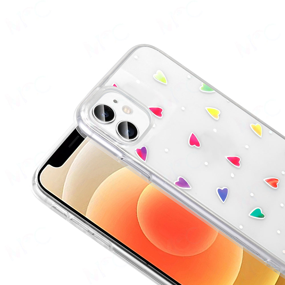 Apple iPhone 11 Kılıf Şeffaf Figürlü Zore Folk Sert Kapak Sevimli Köpek