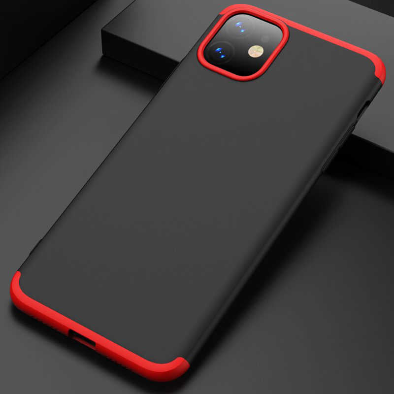 Apple iPhone 11 Kılıf Zore Ays Kapak Siyah-Mavi