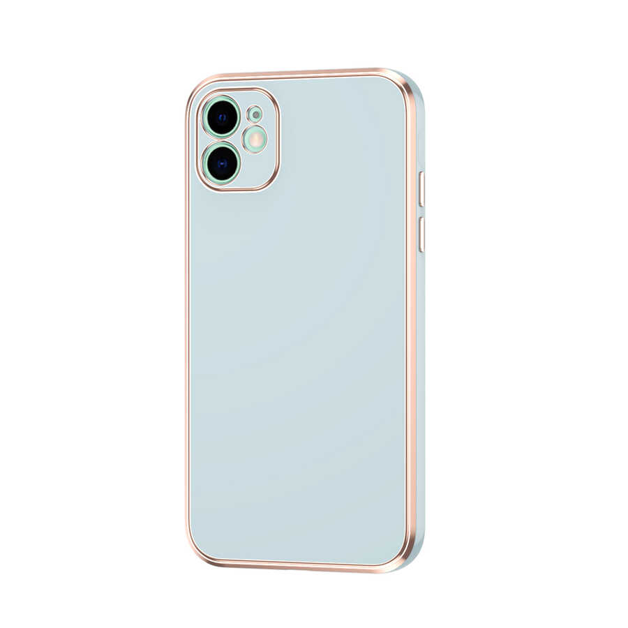 Apple iPhone 11 Kılıf Zore Bark Kapak Mavi Açık