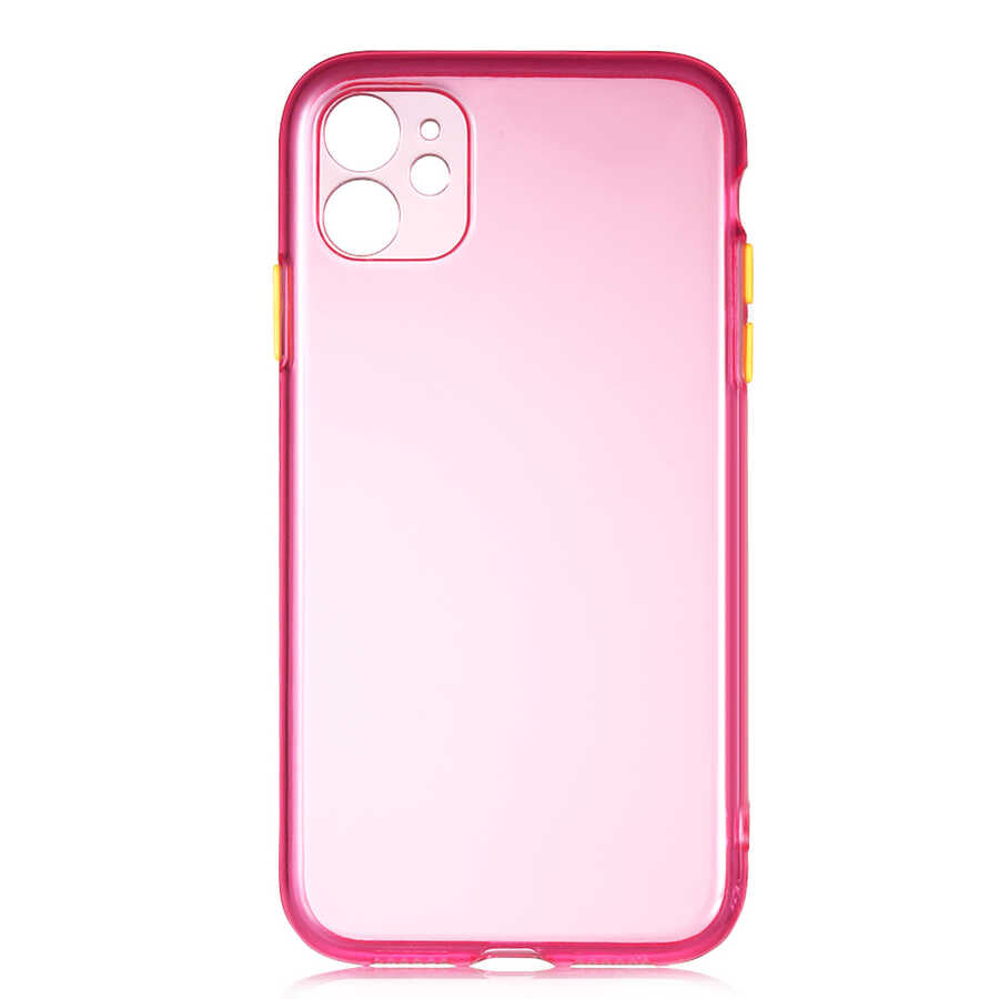 Apple iPhone 11 Kılıf Zore Bistro Kapak Sarı