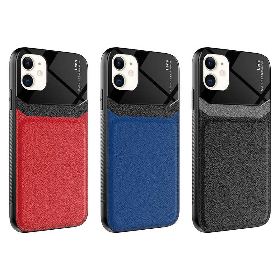 Apple iPhone 11 Kılıf Zore Emiks Kapak Kırmızı
