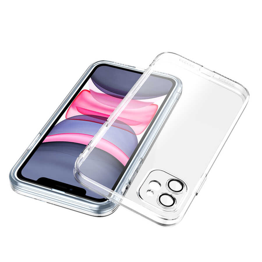 Apple iPhone 11 Kılıf Zore Fizy Kapak Renksiz