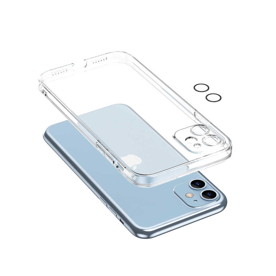 Apple iPhone 11 Kılıf Zore Fizy Kapak Renksiz