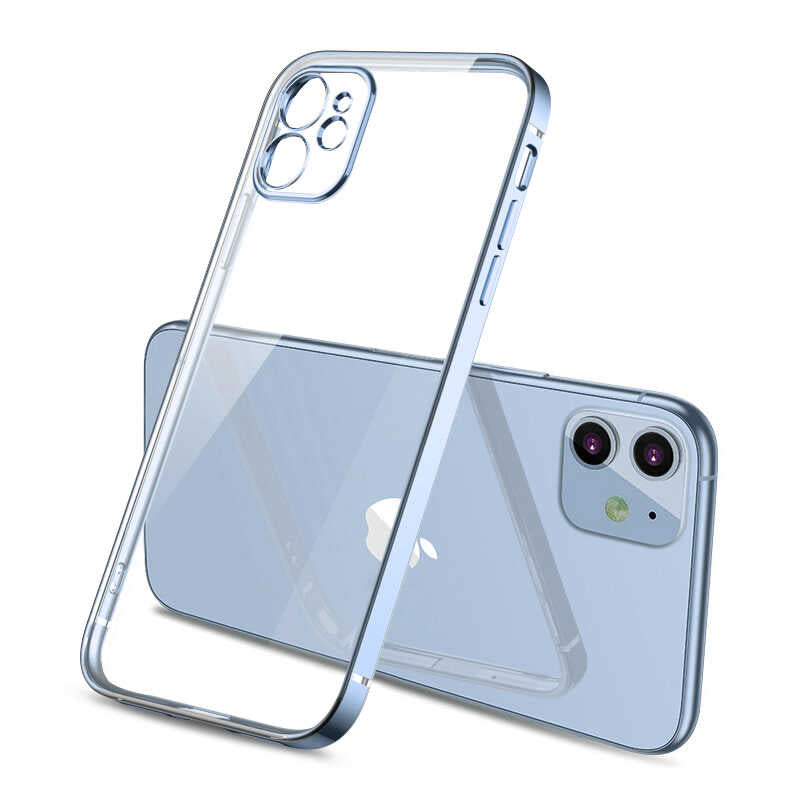 Apple iPhone 11 Kılıf Zore Gbox Kapak Mavi Açık