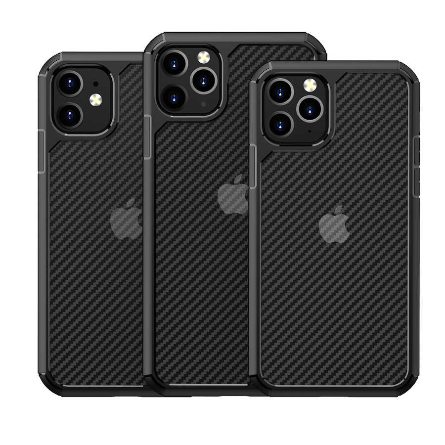 Apple iPhone 11 Kılıf Zore İnoks Kapak Siyah