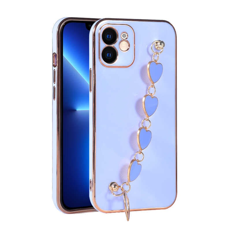 Apple iPhone 11 Kılıf Zore Kalbim Kapak Lila