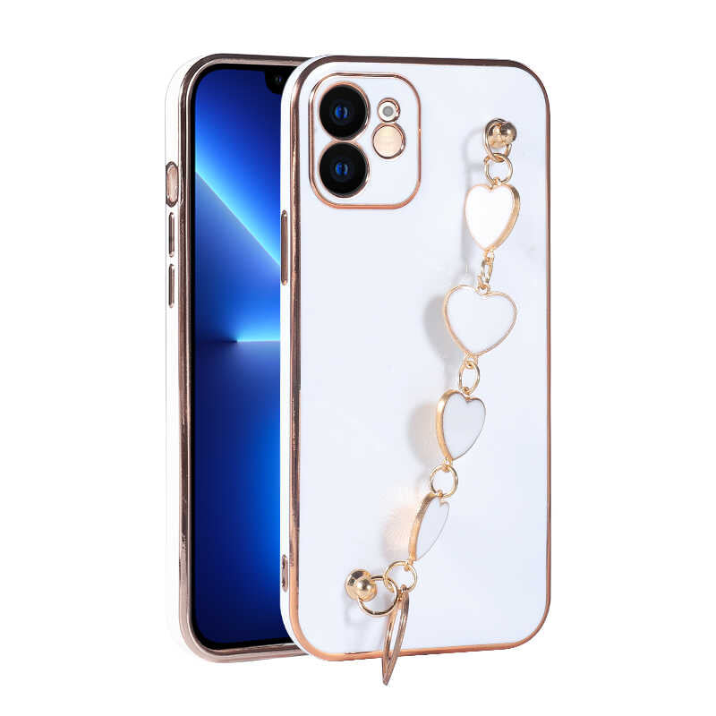 Apple iPhone 11 Kılıf Zore Kalbim Kapak Beyaz