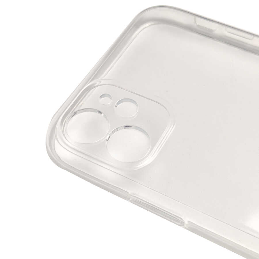 Apple iPhone 11 Kılıf Zore Kamera Korumalı Süper Silikon Kapak Renksiz