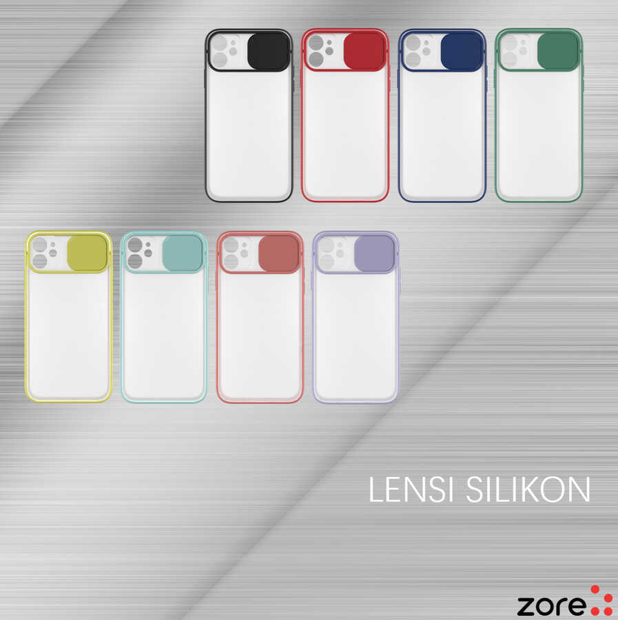 Apple iPhone 11 Kılıf Zore Lensi Kapak Kırmızı