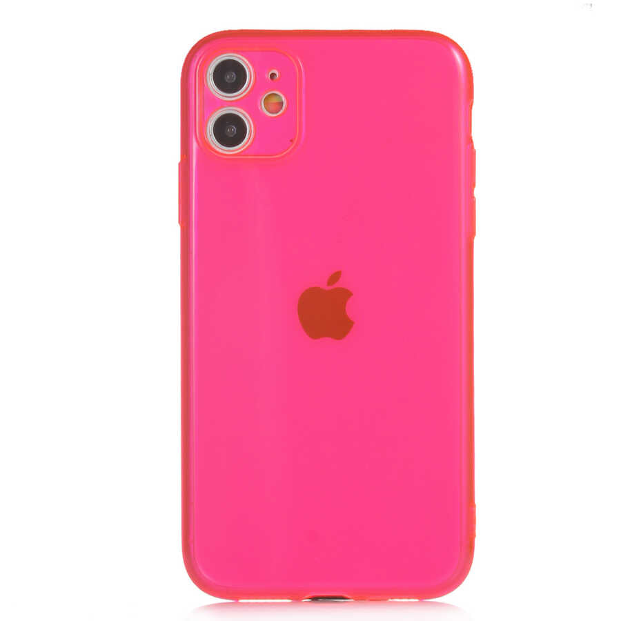 Apple iPhone 11 Kılıf Zore Mun Silikon Pembe