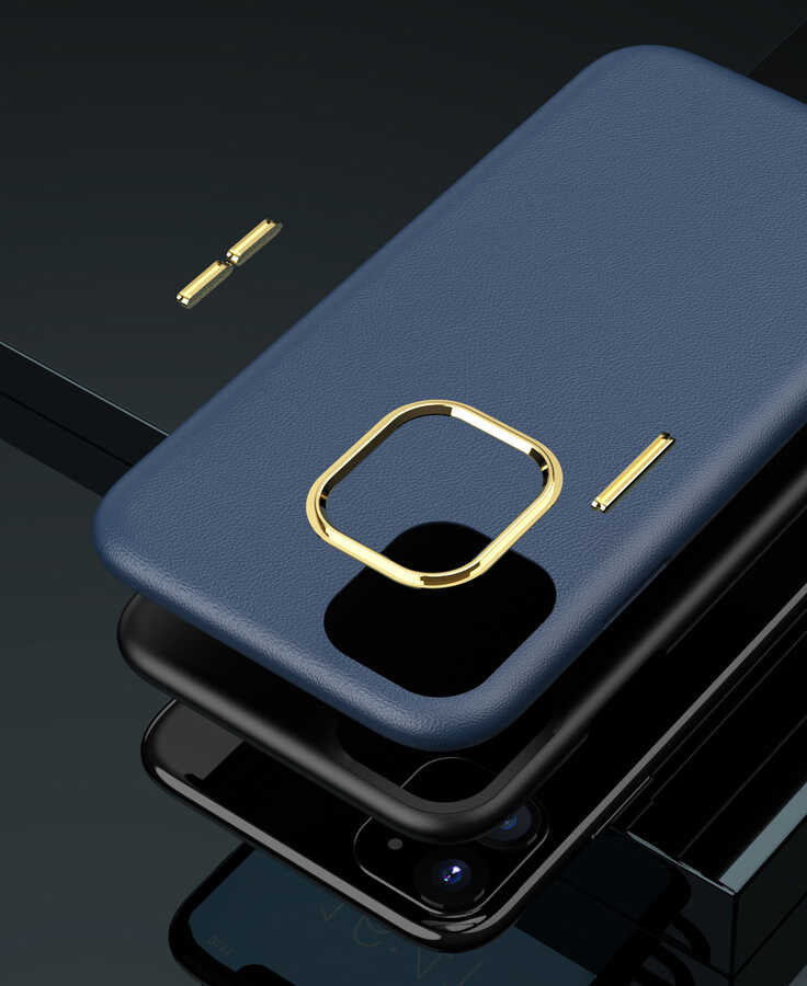 Apple iPhone 11 Kılıf Zore Natura Kapak Lacivert