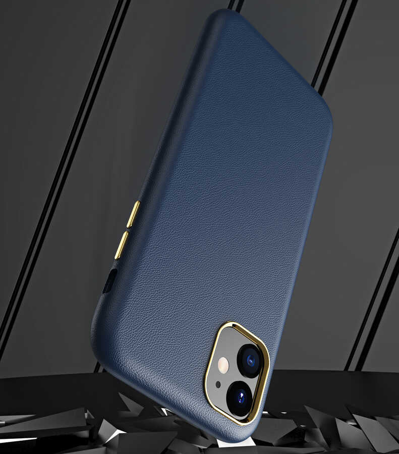 Apple iPhone 11 Kılıf Zore Natura Kapak Mavi