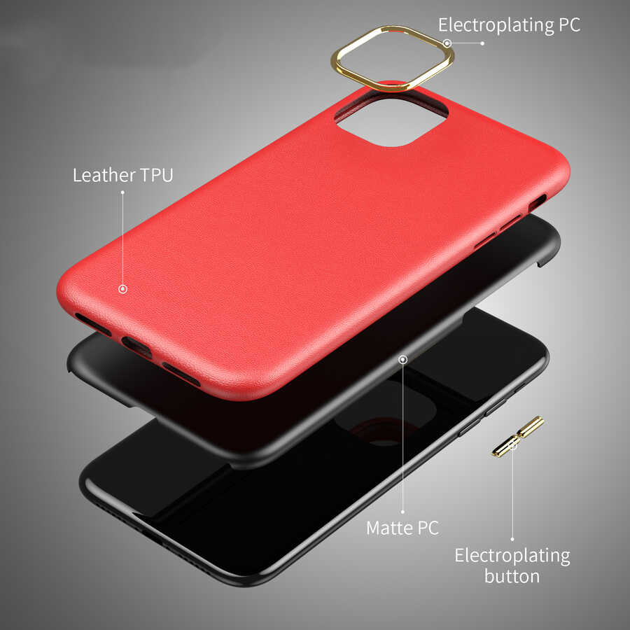 Apple iPhone 11 Kılıf Zore Natura Kapak Siyah