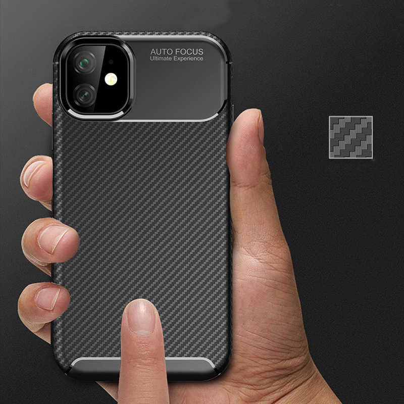 Apple iPhone 11 Kılıf Zore Negro Silikon Kapak Siyah