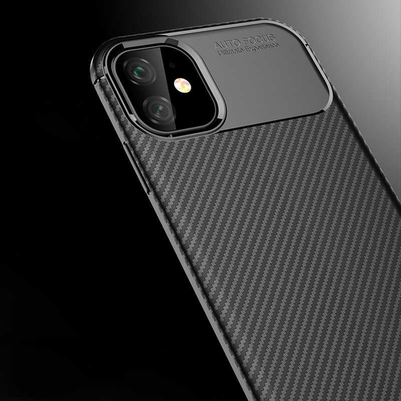 Apple iPhone 11 Kılıf Zore Negro Silikon Kapak Kahverengi
