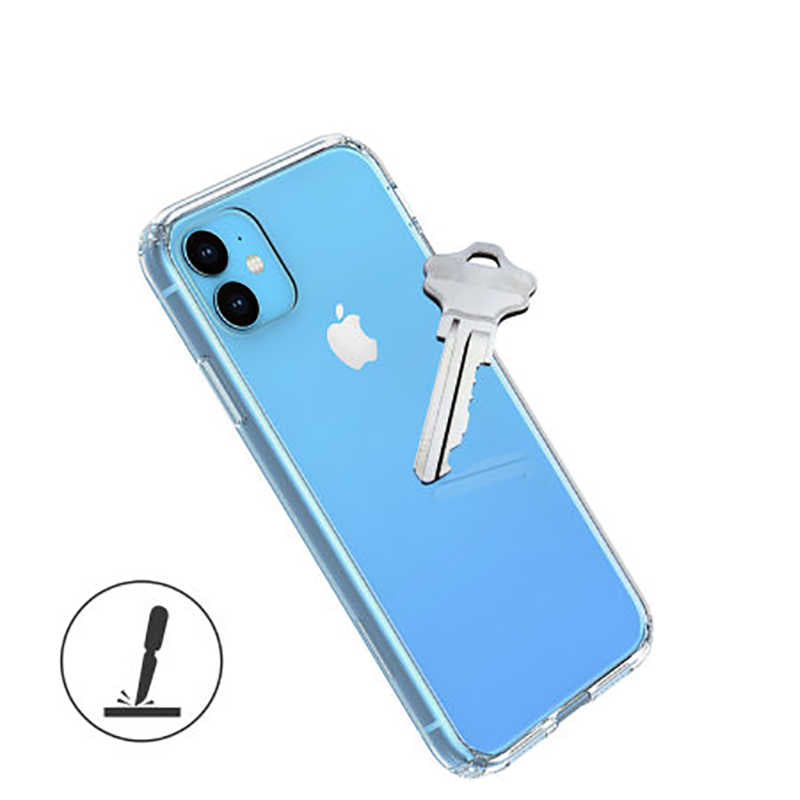 Apple iPhone 11 Kılıf Zore Nitro Anti Shock Silikon Renksiz