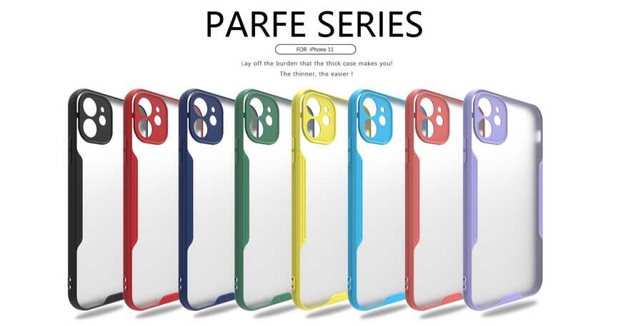 Apple iPhone 11 Kılıf Zore Parfe Kapak Koyu Yeşil