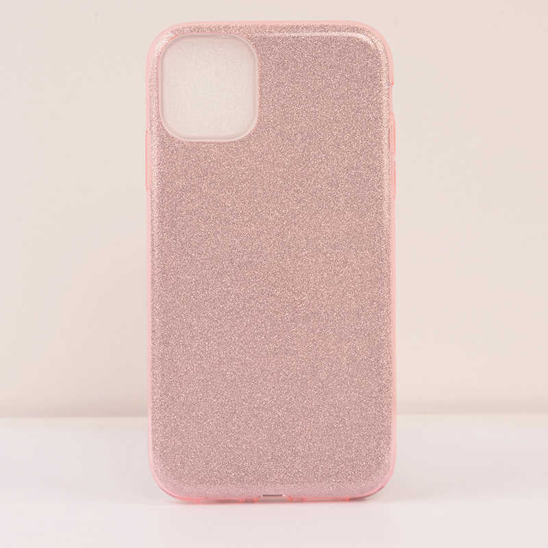 Apple iPhone 11 Kılıf Zore Shining Silikon Pembe