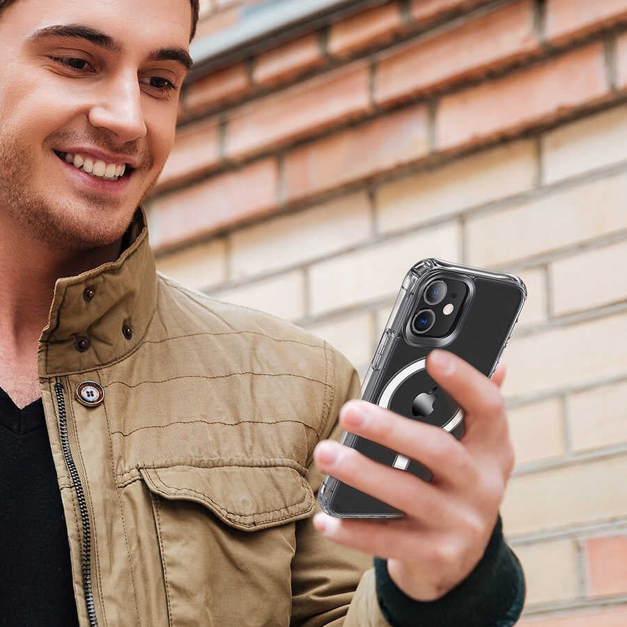 Apple iPhone 11 Kılıf Zore Tacsafe Wireless Kapak Renksiz