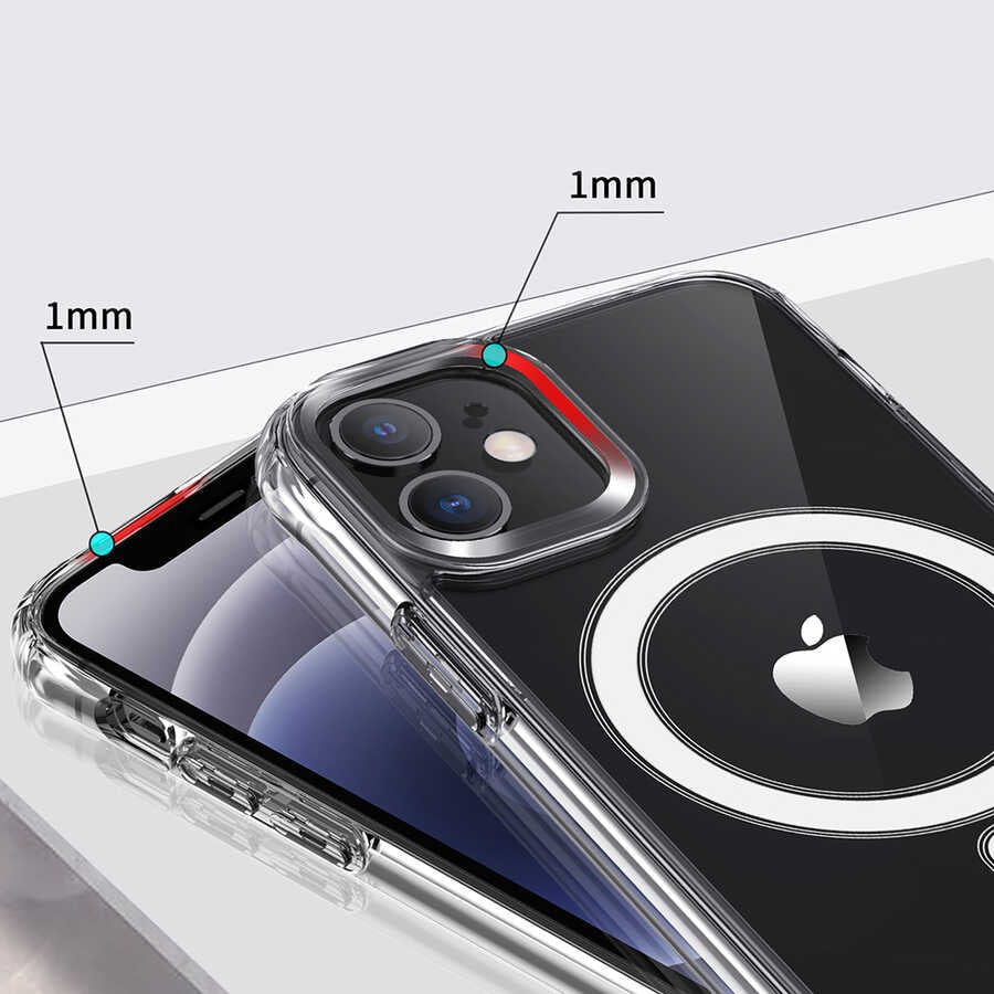 Apple iPhone 11 Kılıf Zore Tacsafe Wireless Kapak Renksiz