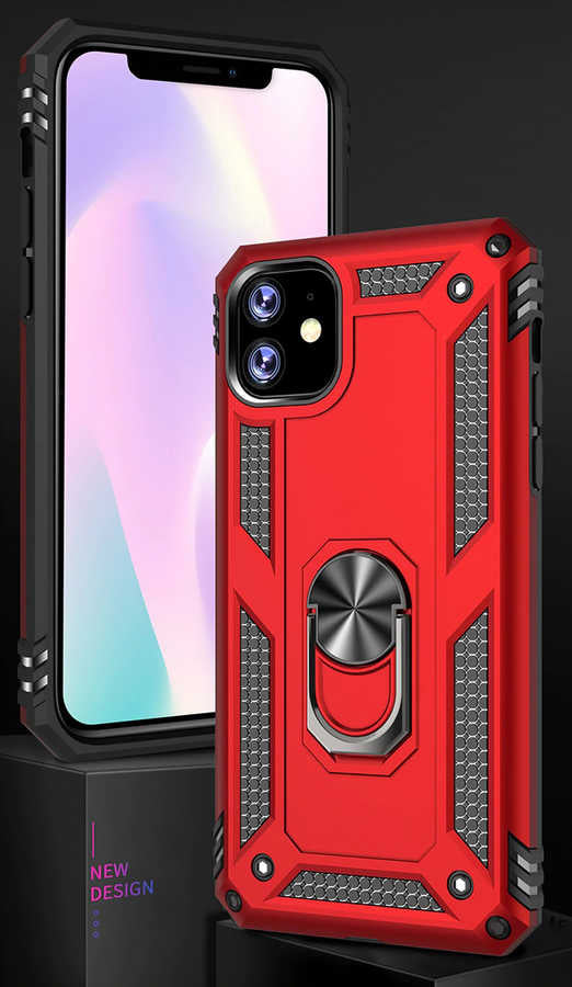 Apple iPhone 11 Kılıf Zore Vega Kapak Gri