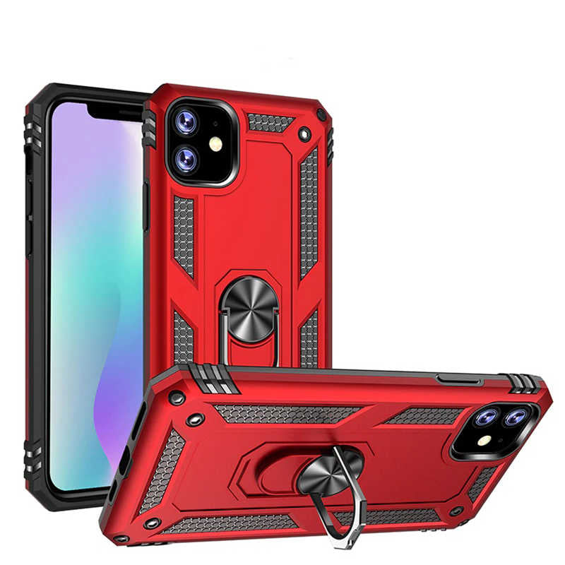 Apple iPhone 11 Kılıf Zore Vega Kapak Kırmızı